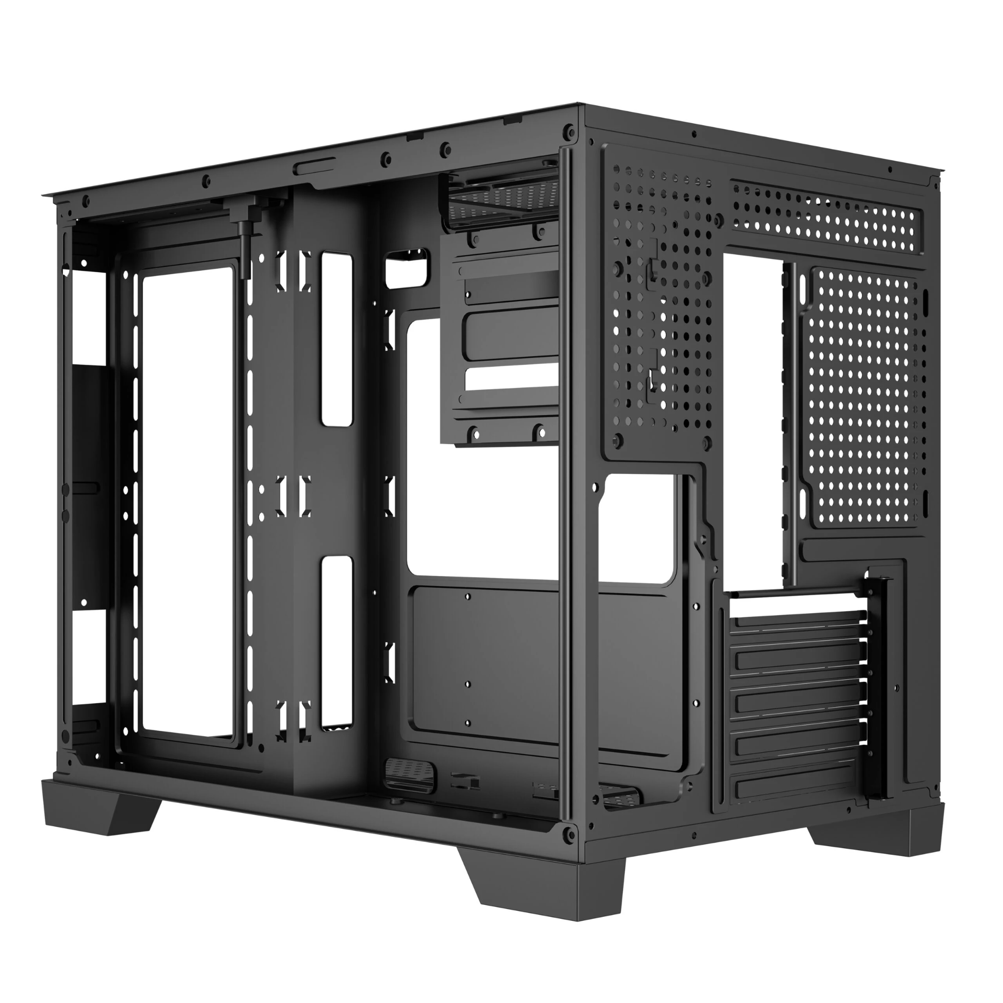 Vỏ Case MAGIC GM-06L PRO M-ATX, SẴN DẢI LED RGB OR ARGB Đen