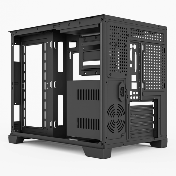 Vỏ Case MAGIC GM-08L PRO M-ATX, SẴN DẢI LED RGB OR ARGB Đen