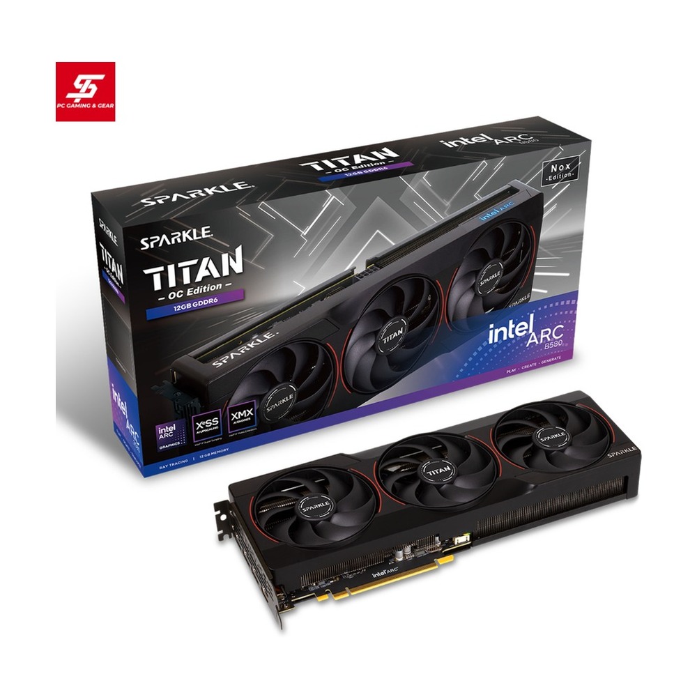 VGA Sparkle Arc B580 TITAN Nox OC 12GB GDDR6