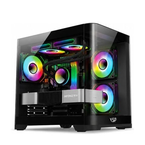 Vỏ Case AQUANAUT PRO GAMING X7 M-ATX/ITX Đen