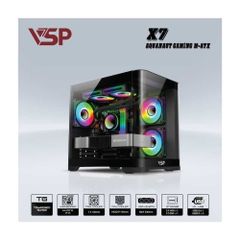 Vỏ Case AQUANAUT PRO GAMING X7 M-ATX/ITX Đen
