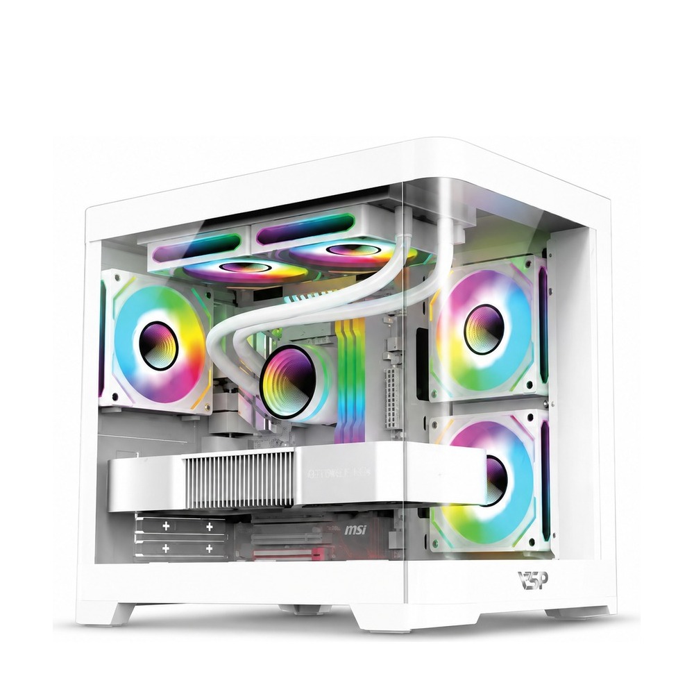 Vỏ Case AQUANAUT PRO GAMING X7 M-ATX/ITX Trắng