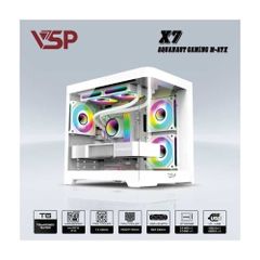 Vỏ Case AQUANAUT PRO GAMING X7 M-ATX/ITX Trắng