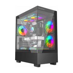 Vỏ Case CENTAUR TIMBER M-ATX/ITX Đen Lưới