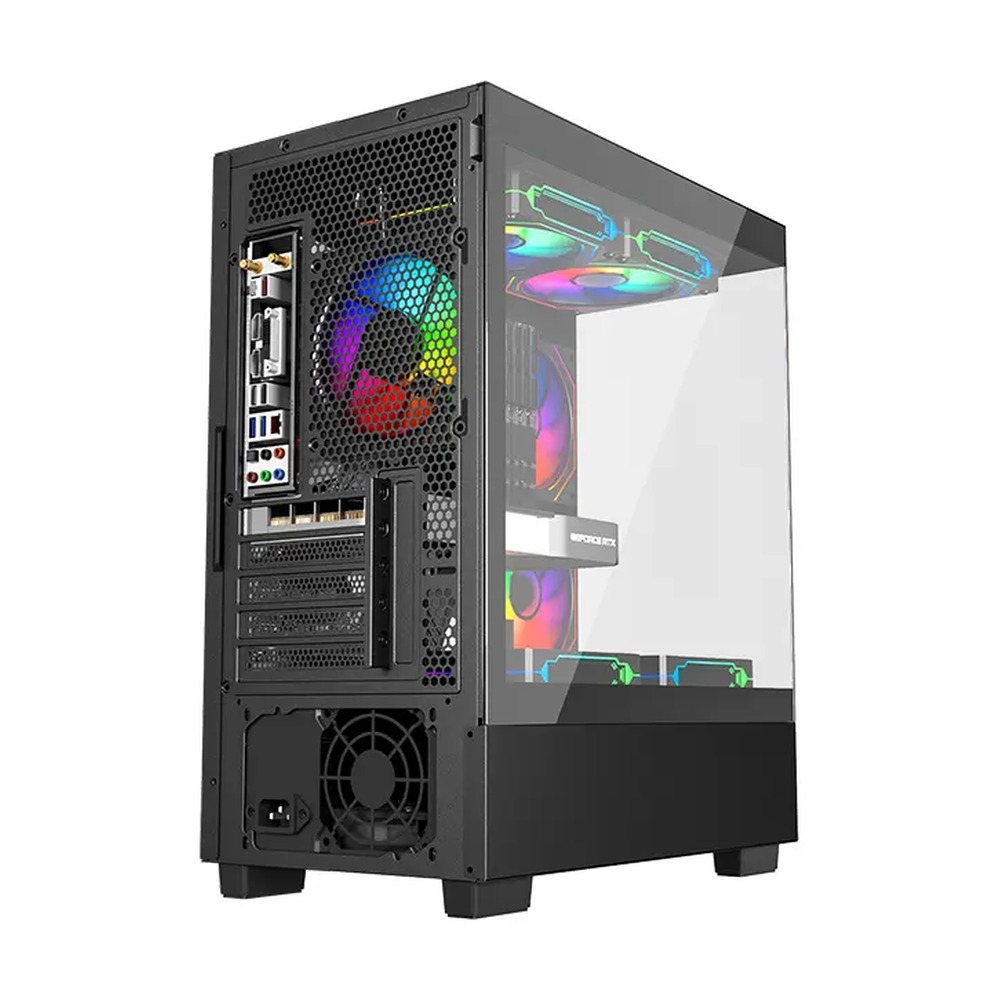 Vỏ Case CENTAUR TIMBER M-ATX/ITX Đen Lưới