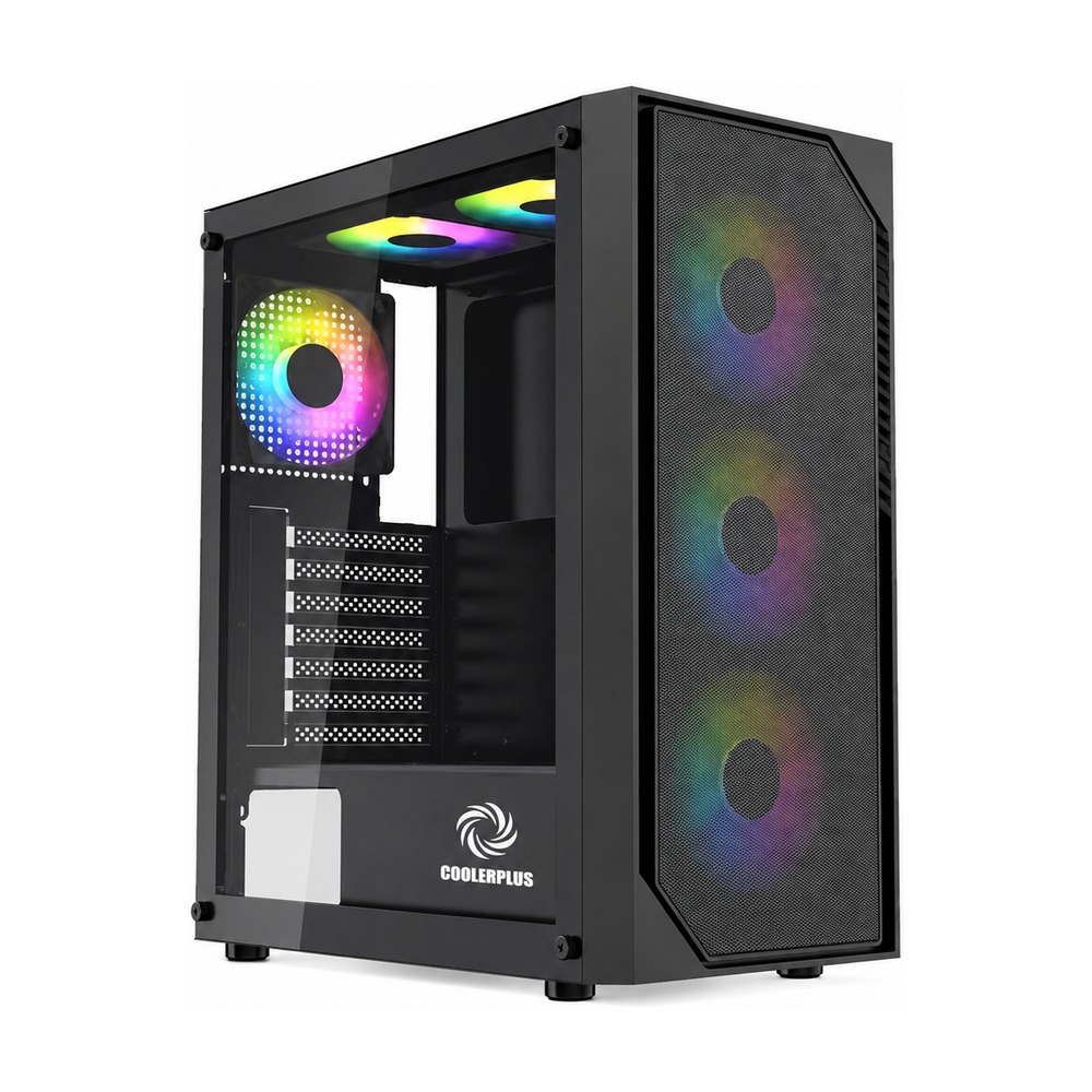Vỏ Case Cooler Plus X3 Lancer(Sẵn 3 Fan) - Black