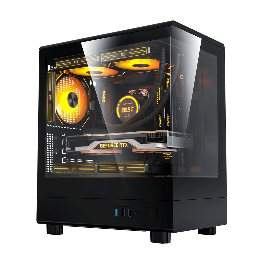 Vỏ Case DARKFLASH DB330M M-ATX Đen GLASS