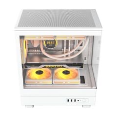 Vỏ Case darkFlash DB330M Glass M-ATX/ITX Trắng