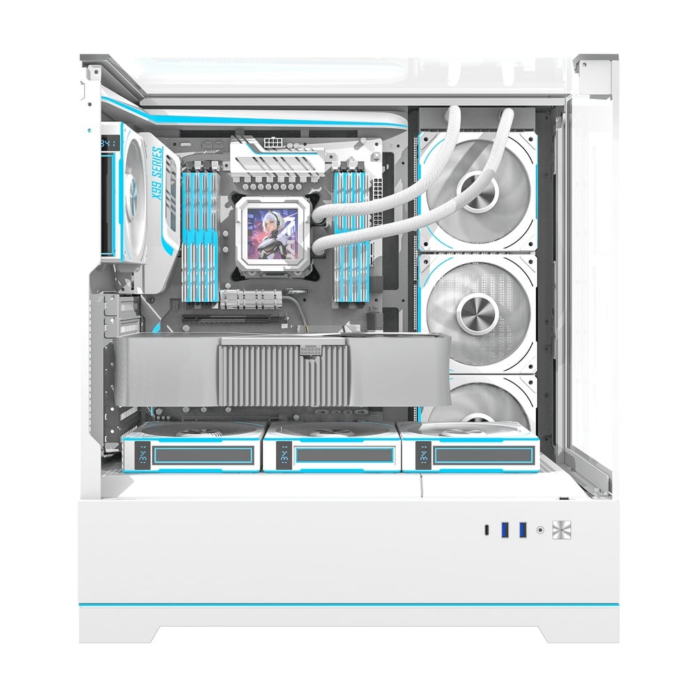 Vỏ Case DARKFLASH DY450 PRO ATX Trắng