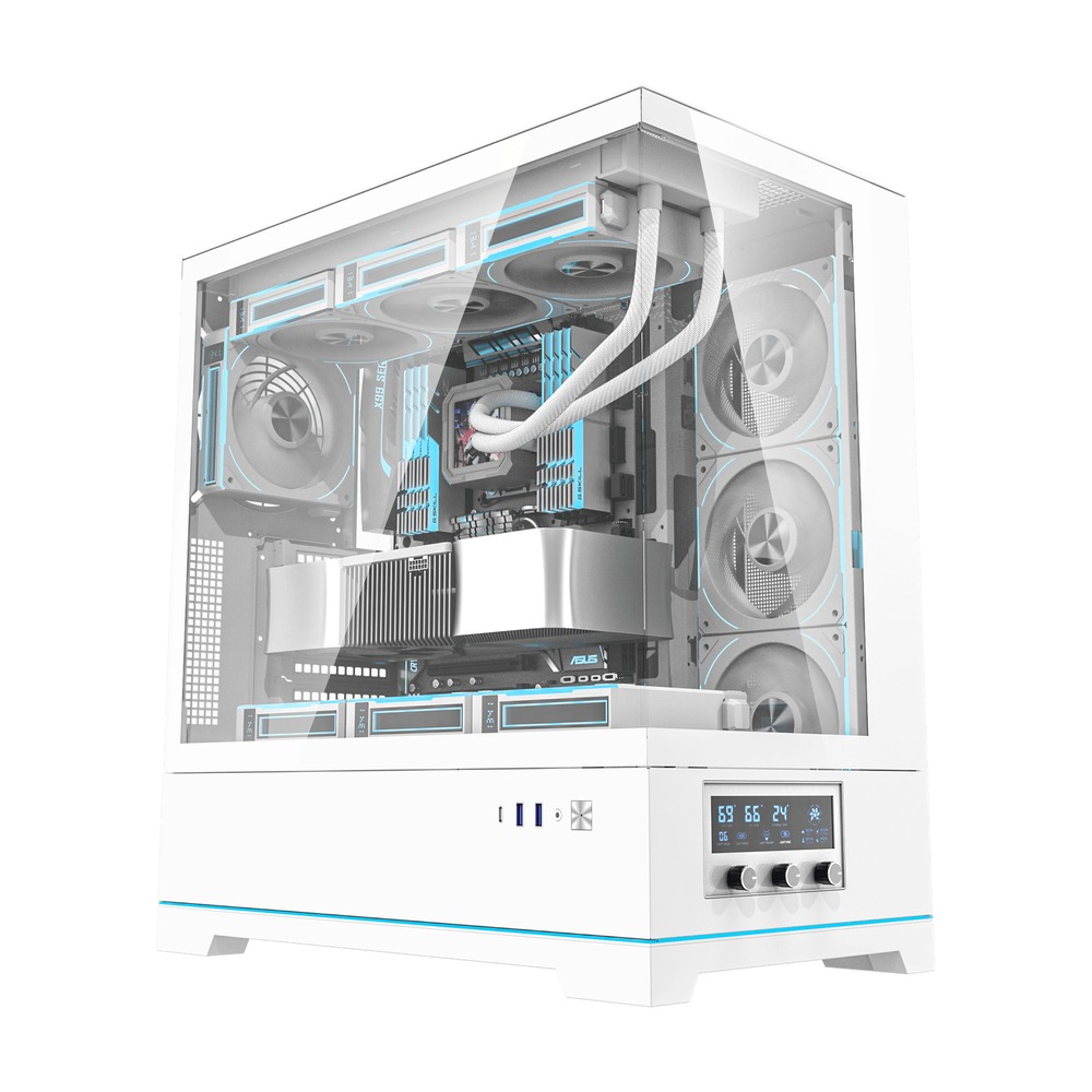 Vỏ Case DARKFLASH DY451 PRO ATX Trắng