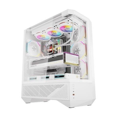 Vỏ Case Darkflash DY460 White (Mid Tower - ATX)
