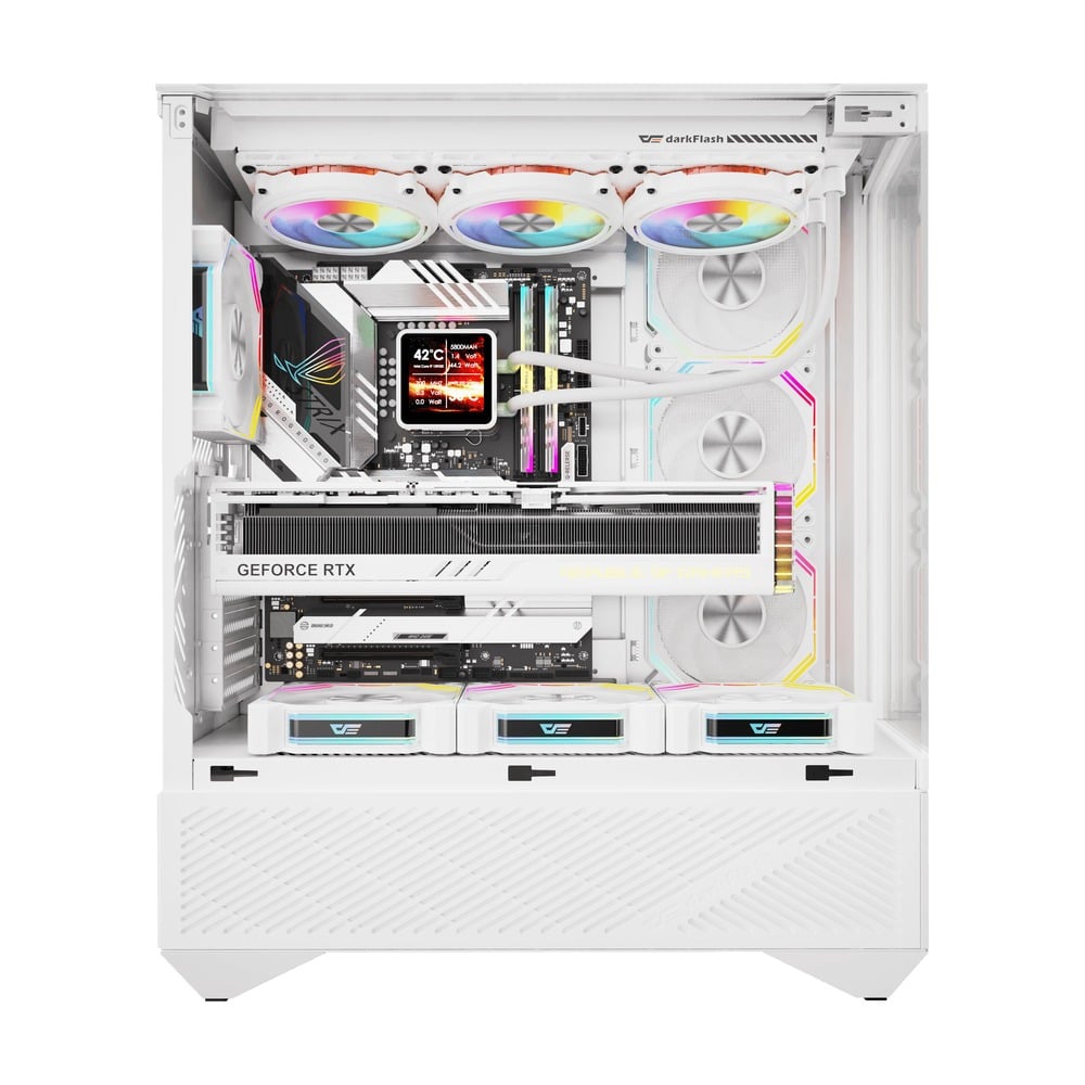 Vỏ Case Darkflash DY460 White (Mid Tower - ATX)
