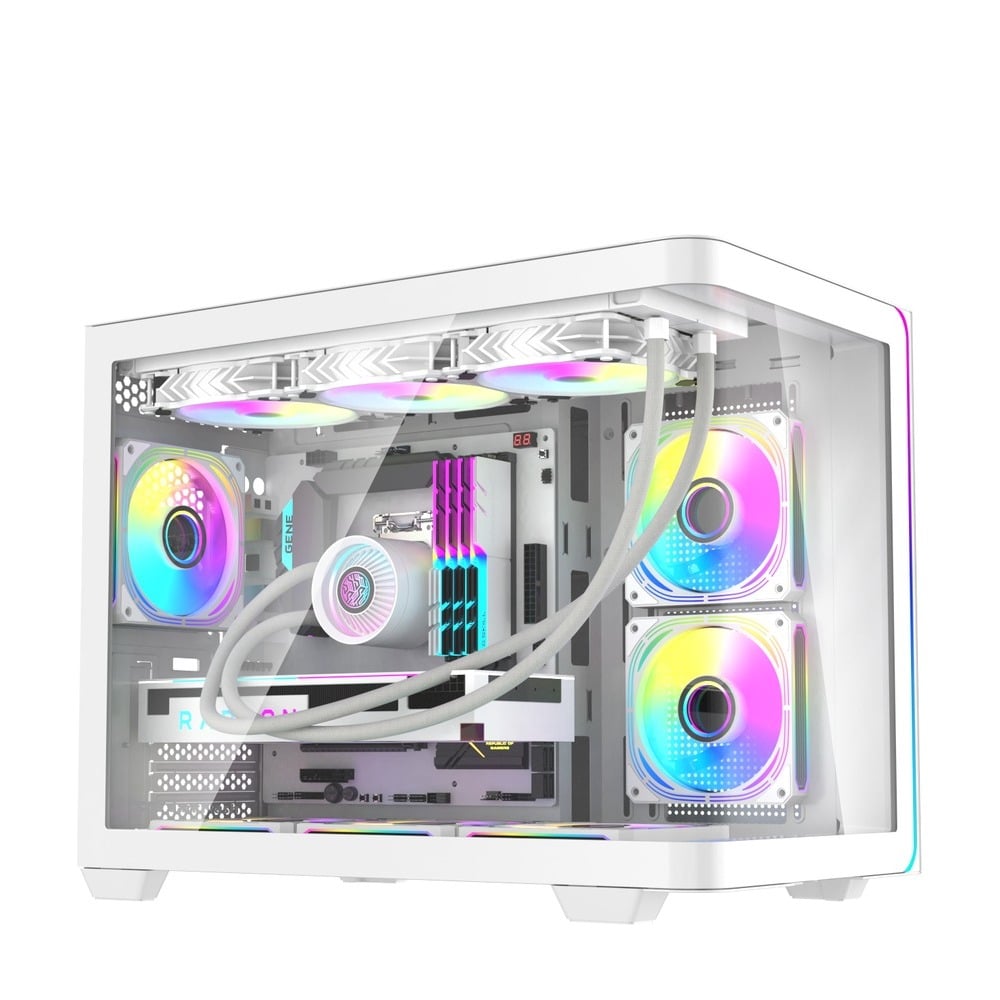 Vỏ Case DARKFLASH L285M M-ATX Trắng