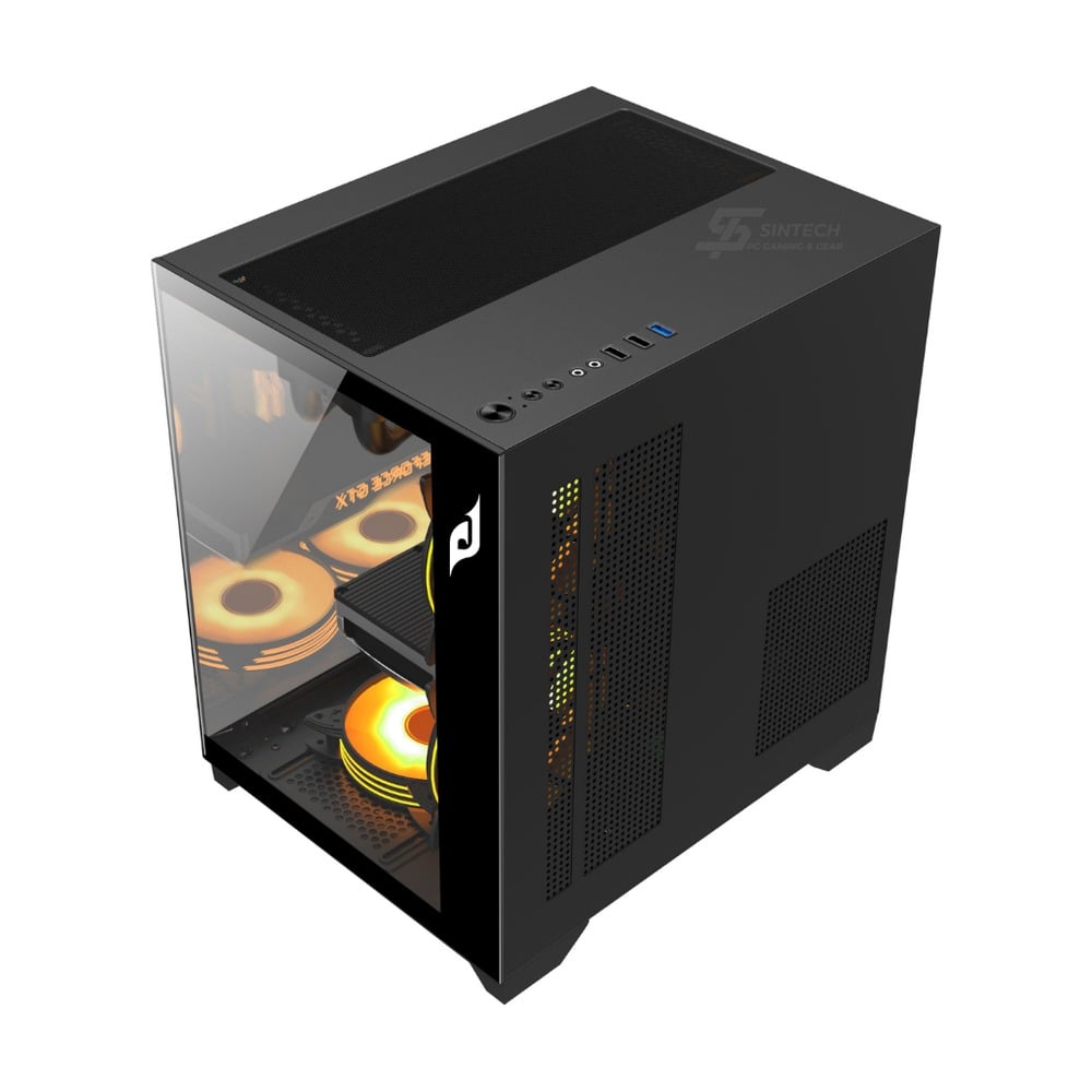 Vỏ Case EDRA ECS1503 M-ATX Đen