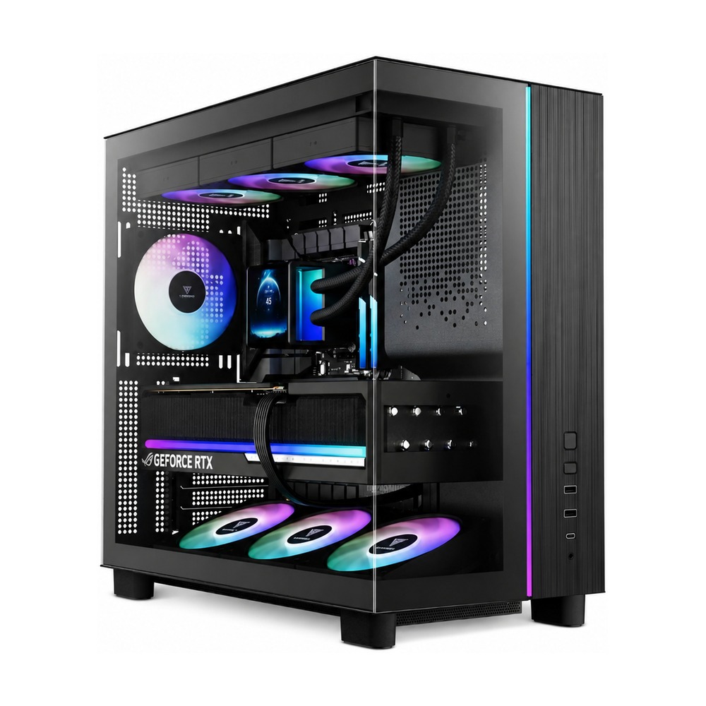 Vỏ Case Gamdias ATLAS M4 ATX Đen Sẵn 4 Fan ARGB