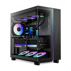 Vỏ Case Gamdias ATLAS M4 ATX Đen Sẵn 4 Fan ARGB
