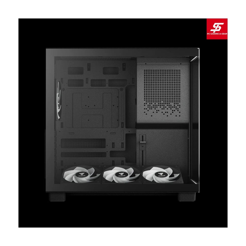 Vỏ Case Gamdias ATLAS M4 ATX Đen Sẵn 4 Fan ARGB