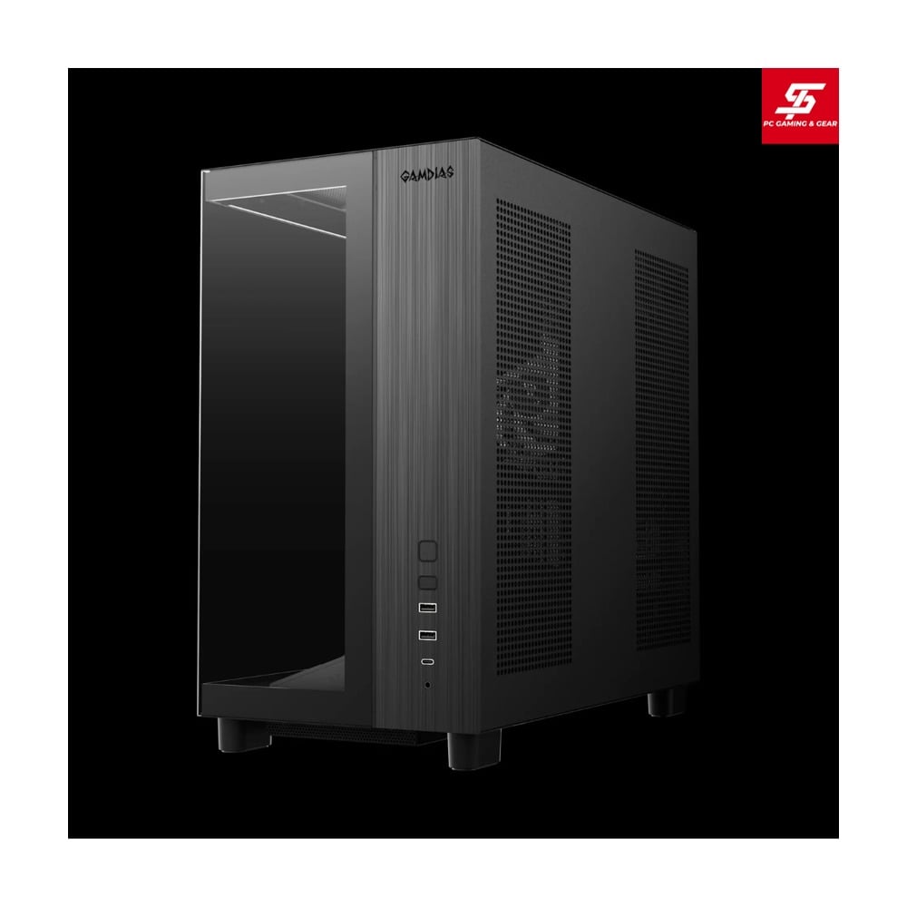 Vỏ Case Gamdias ATLAS M4 ATX Đen Sẵn 4 Fan ARGB