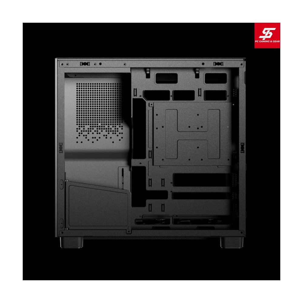 Vỏ Case Gamdias ATLAS M4 ATX Đen Sẵn 4 Fan ARGB