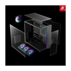 Vỏ Case Gamdias ATLAS M4 ATX Đen Sẵn 4 Fan ARGB