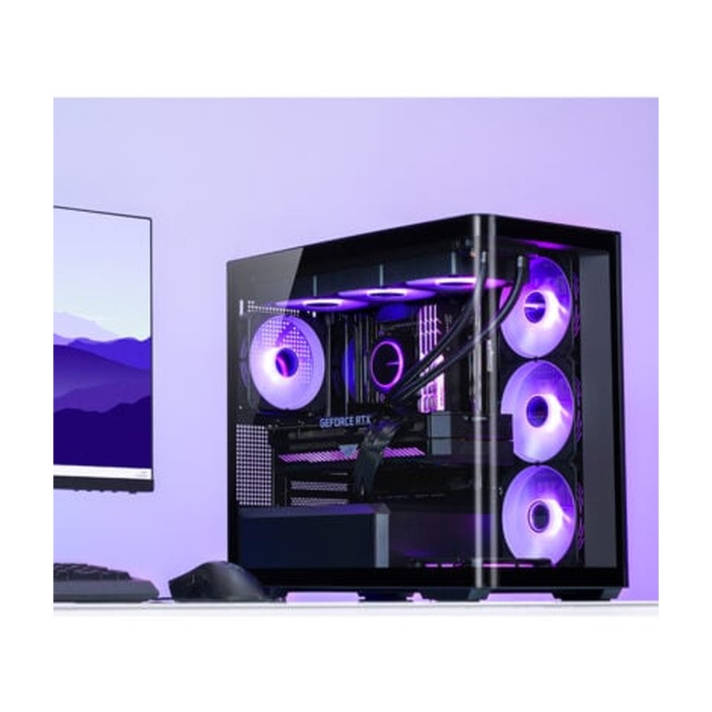 Vỏ Case Jonsbo D300 M-ATX Đen Kính Cong