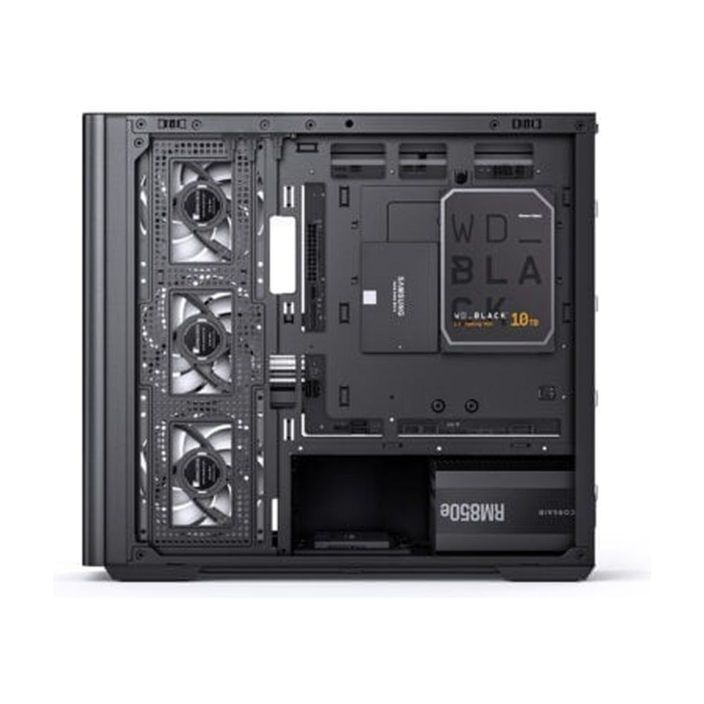 Vỏ Case Jonsbo D300 M-ATX Đen Kính Cong
