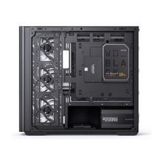 Vỏ Case Jonsbo D300 M-ATX Đen Kính Cong