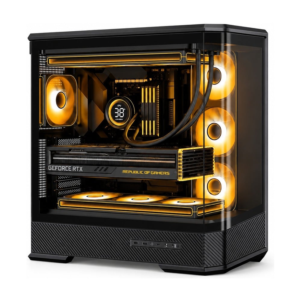 Vỏ Case Jonsbo D400 ATX Đen