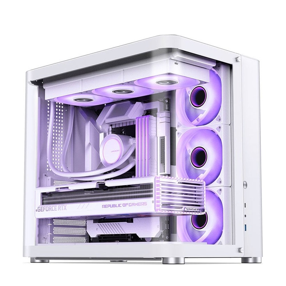 Vỏ Case JONSBO TK-2 WHITE ATX (MID TOWER, MÀU TRẮNG, KÍNH CONG)
