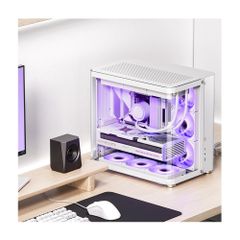 Vỏ Case JONSBO TK-2 WHITE ATX (MID TOWER, MÀU TRẮNG, KÍNH CONG)