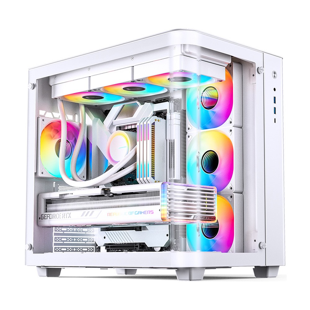 Vỏ Case Jonsbo TK-3 White (ATX,Mid Tower,Màu Trắng,Kính Cong)