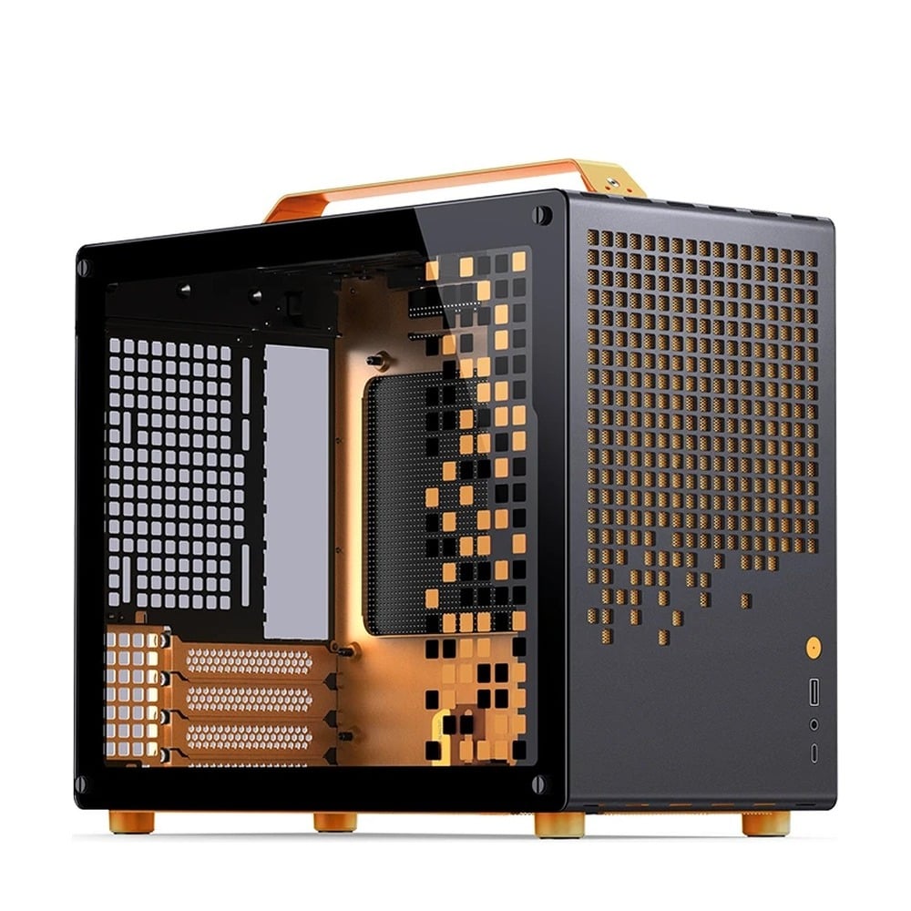 Vỏ Case JONSBO Z20 BLACK ORANGE (Mini MATX, Màu Đen Cam)