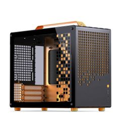 Vỏ Case JONSBO Z20 BLACK ORANGE (Mini MATX, Màu Đen Cam)
