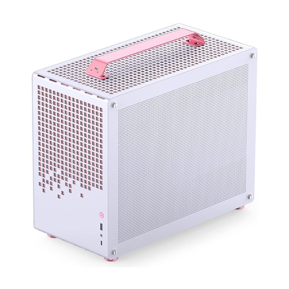 Vỏ Case JONSBO Z20 White Pink (Mini MATX, Màu Trắng Hồng)