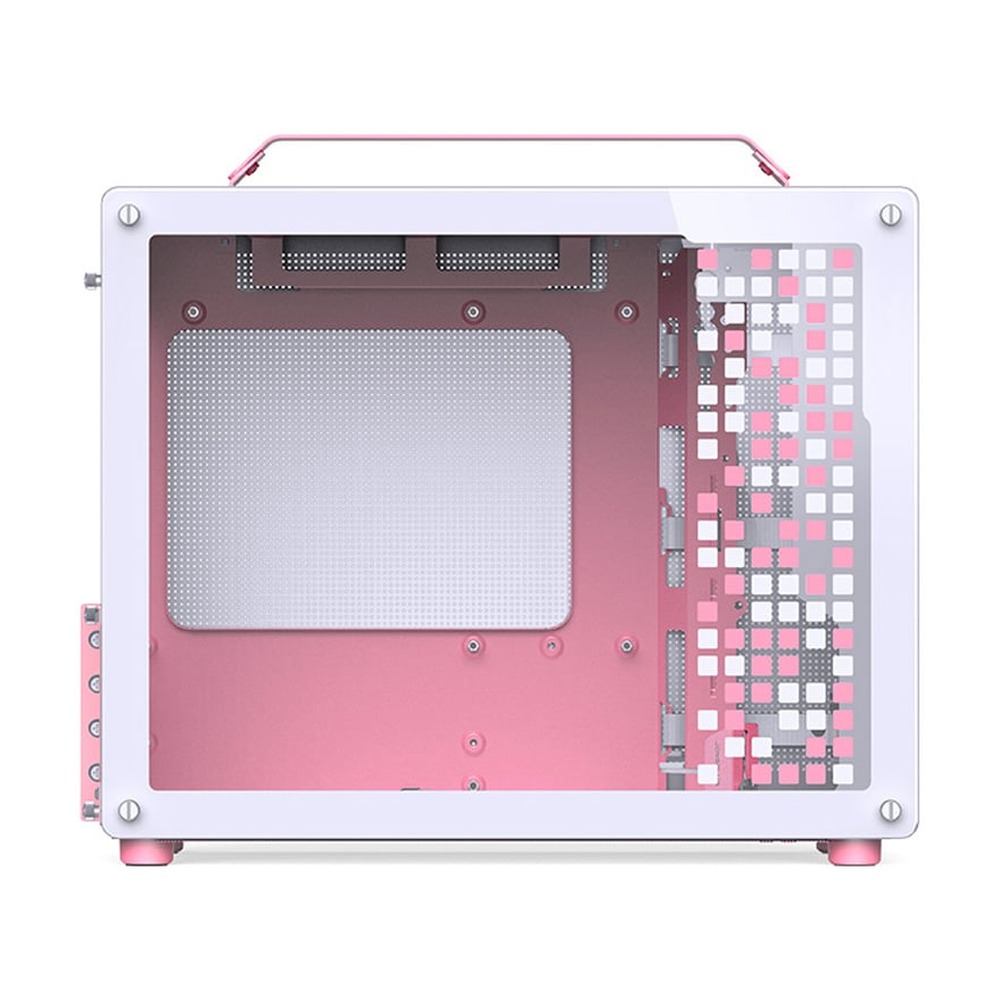 Vỏ Case JONSBO Z20 White Pink (Mini MATX, Màu Trắng Hồng)