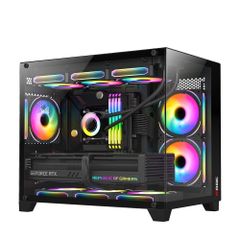 Vỏ Case Magic Aqua M Ultra Pro Full Micro ATX/AIO 360 Top Đen