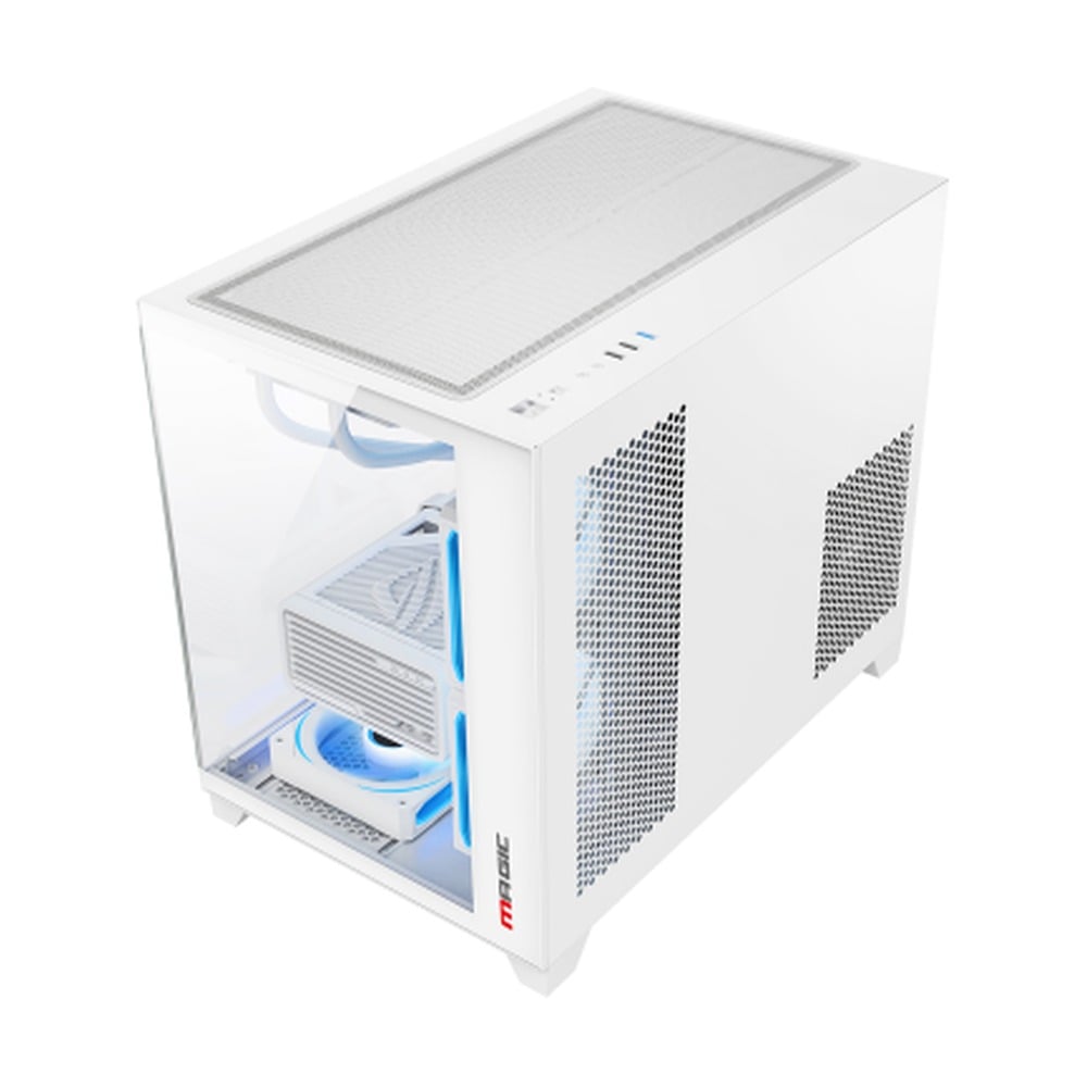 Vỏ Case Magic Aqua M Ultra Pro Full Micro ATX/AIO 360 Top Trắng