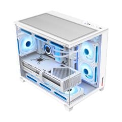 Vỏ Case Magic Aqua M Ultra Pro Full Micro ATX/AIO 360 Top Trắng