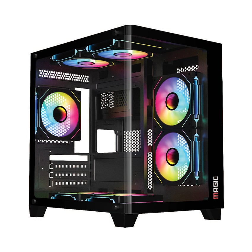 Vỏ Case MAGIC GM-02 CURVED (M-ATX) Đen