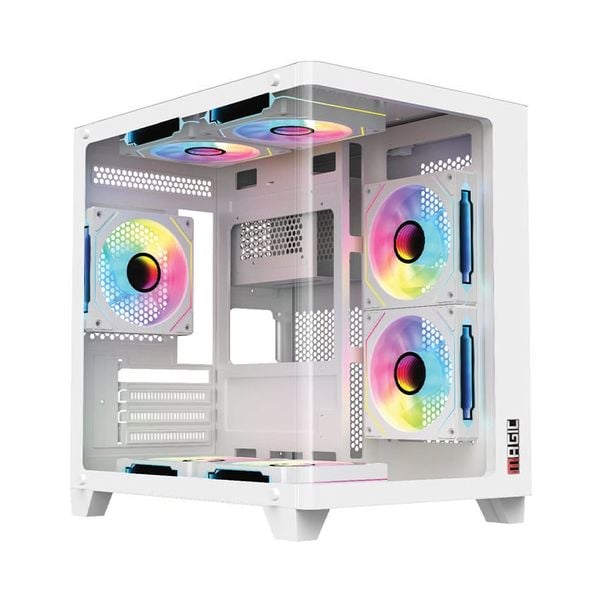 Vỏ Case MAGIC GM-02 CURVED (M-ATX) Trắng