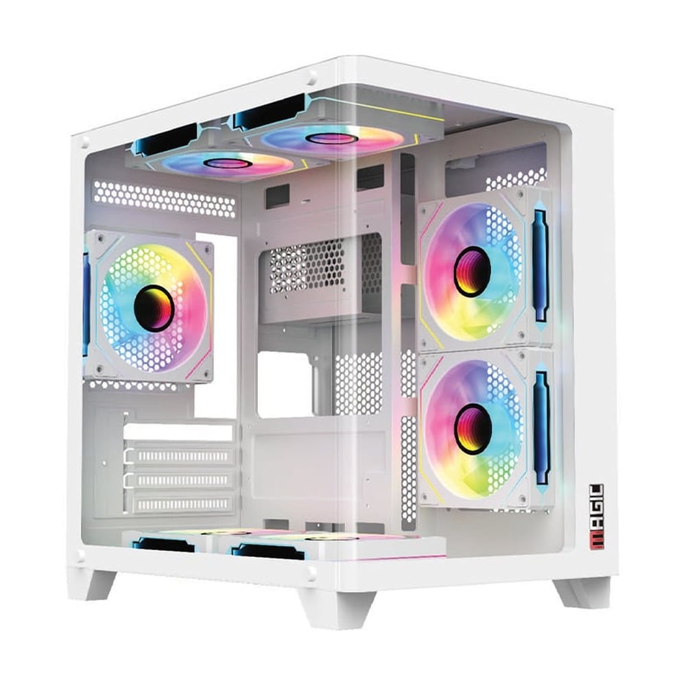 Vỏ Case MAGIC GM-02 CURVED (M-ATX) Trắng