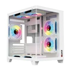 Vỏ Case MAGIC GM-02 CURVED (M-ATX) Trắng