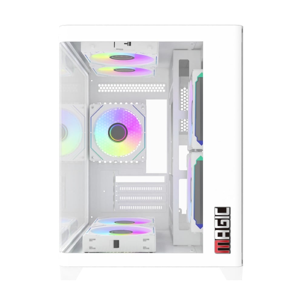 Vỏ Case MAGIC GM-02 CURVED (M-ATX) Trắng
