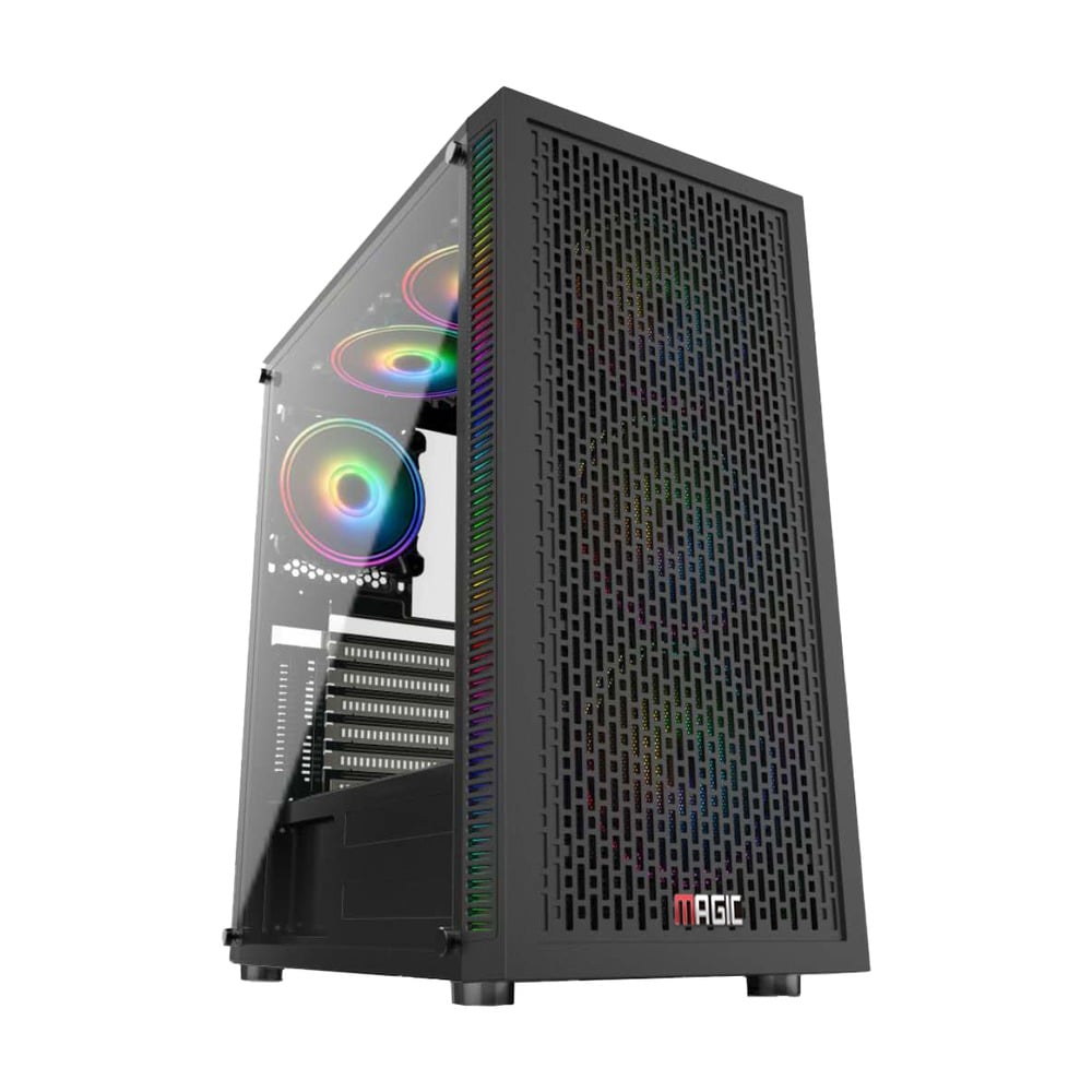 Vỏ Case Magic Luxury I Full Tower E-ATX Đen Sẵn 4 Fan
