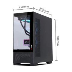 Vỏ Case Magic MIX Tower Air M-ATX/ITX Đen