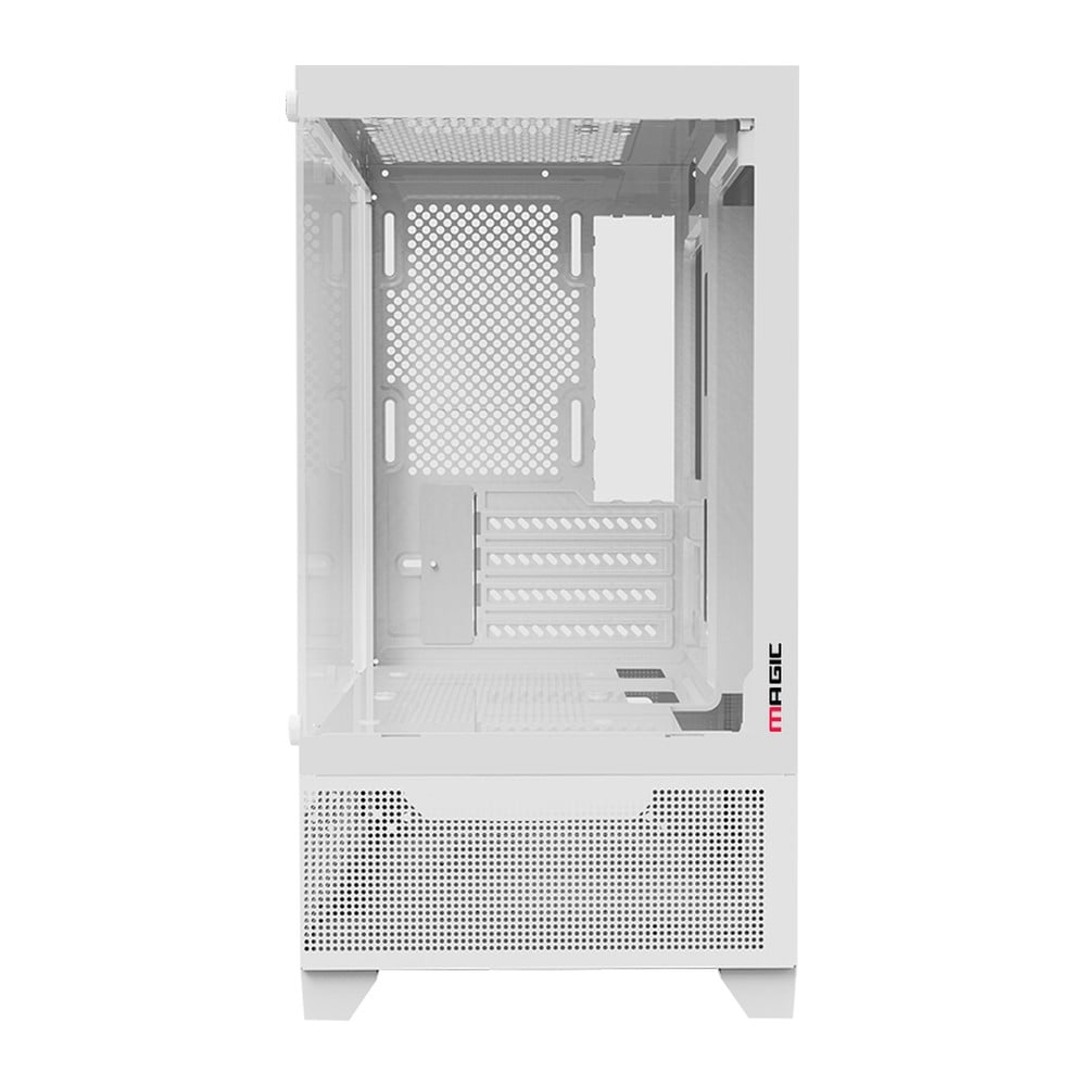 Vỏ Case Magic MIX Tower Air Trắng vỏ trống nhìn từ phía trước Vỏ Case Magic MIX Tower Air Trắng vỏ trống nhìn từ phía trước