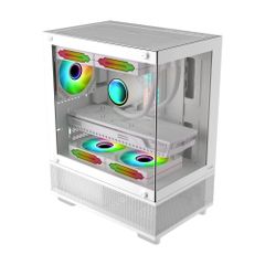 Vỏ Case MIK Aether Gaming Trắng Không Kèm Fan