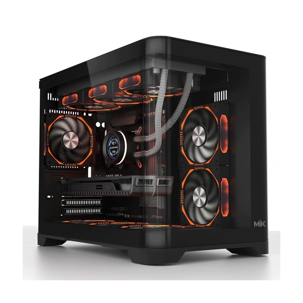 Vỏ Case MIK Focalors ATX / Micro-ATX / Mini-ITX Không Kèm Fan Đen