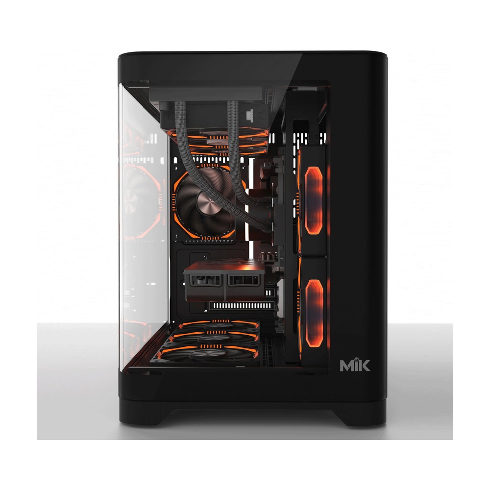 Vỏ Case MIK Focalors ATX / Micro-ATX / Mini-ITX Không Kèm Fan Đen