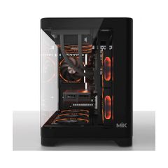 Vỏ Case MIK Focalors ATX / Micro-ATX / Mini-ITX Không Kèm Fan Đen